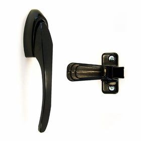 Ideal Security CS Pull Handle Set For Storm and Screen Doors The Easiest Way to Open Doors: Just Pull Black