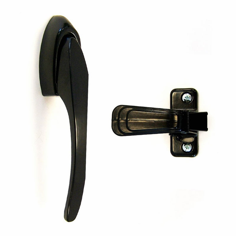 Ideal Security CS Pull Handle Set For Storm and Screen Doors The Easiest Way to Open Doors: Just Pull Black