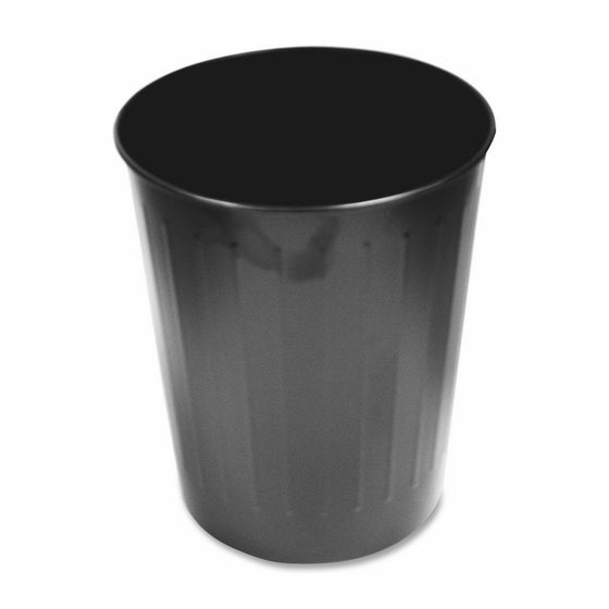 Genuine Joe GJO58897 Metal/Steel Fire Safe Trash Can, 6 gallon Capacity, 14" Height x 13" Depth, Black