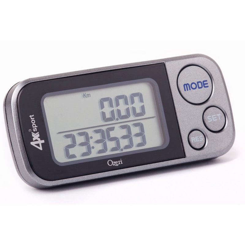 Ozeri 4x3sport Tri-Mode Activity Tracker (Walk, Run, Stair Climb), with Multi-Axis Detection & 30 Day Memory