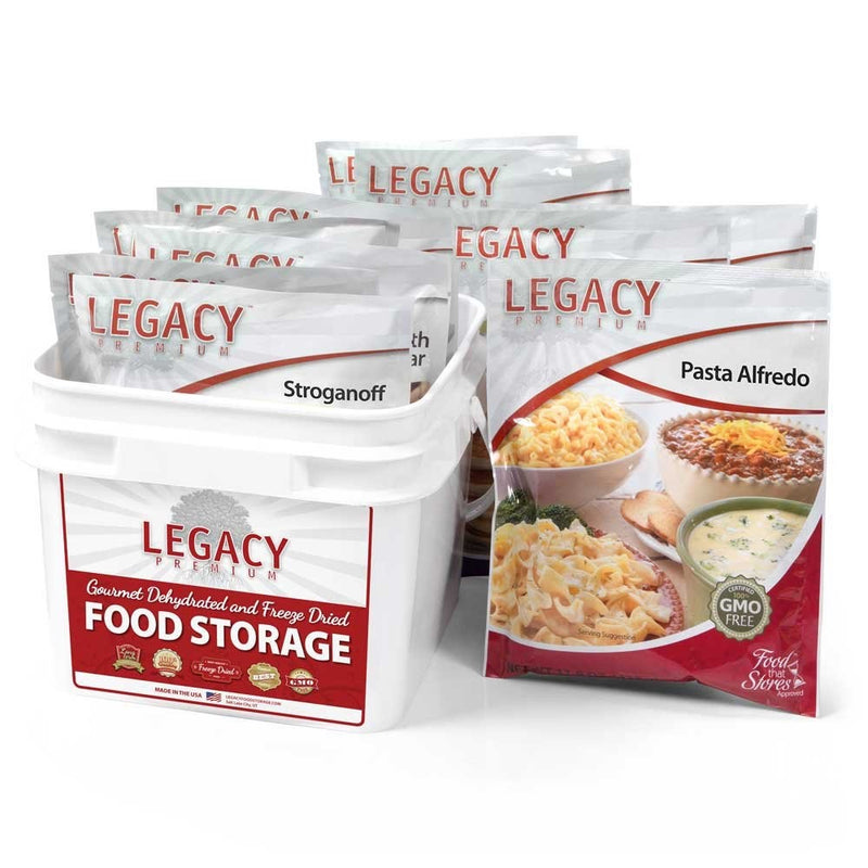32 Serving Family 72 Hour Emergency Food Supply Kit - 9 lbs - Disaster Relief - Survival Preparedness Supplies - Dehydrated / Freeze Dried Food Storage
