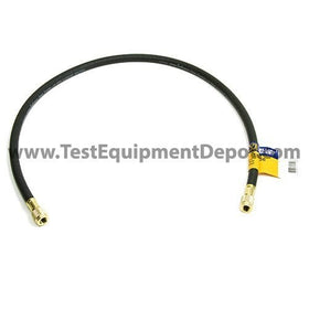 Yellow Jacket 15436 Plus II 1/4" Heavy Duty Charging Hose, HCS Straight x Straight, 36", Black