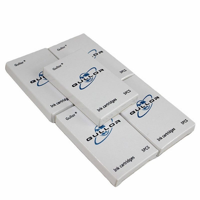Jinhao International Size Pen Ink Cartridge to Fit Fountain Pens, Blue,5 per pack,5-Packs