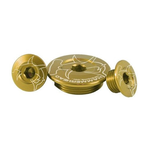 Engine Plugs - Hammerhead Designs - GOLD - Honda CRF250R (later model), CRF450R/X, CRF150R
