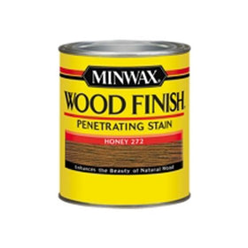 Minwax 227624444 Wood Finish Penetrating Interior Wood Stain, 1/2 pint, Honey