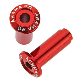Arrma AR320186 Aluminum Wheelie Bar Axle (2 Piece), Red