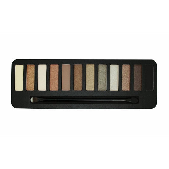 W7 - 'In the Buff' Natural Nudes Eyeshadow Color Palette - 12 Natural and Striking Complimentary Brown and Nude Shades