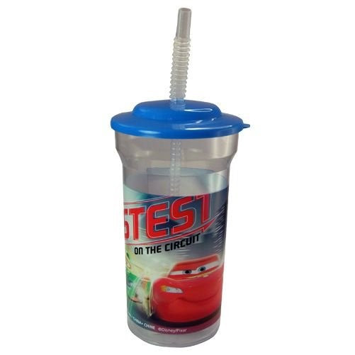 Disney Cars Sports Tumbler with Lid and Straw (Set of 2), 16-Ounce