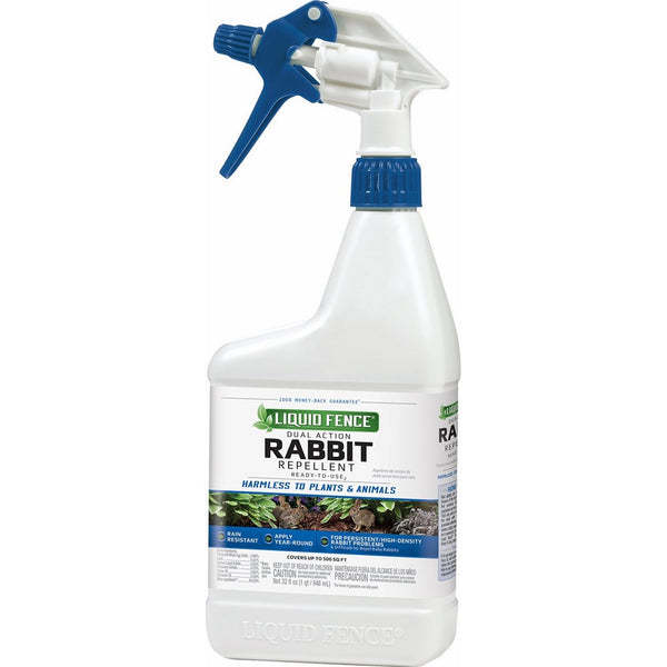 Liquid Fence HG-70212 Dual Action Rabbit Repellent Spray, 32 oz