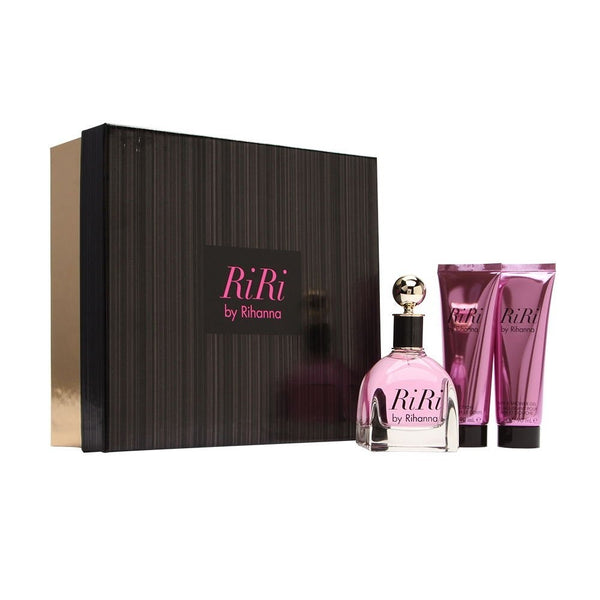 Rihanna RiRi for Women Set Includes Eau De Parfum Spray, 3.4 oz./3.0 oz., 3 Piece