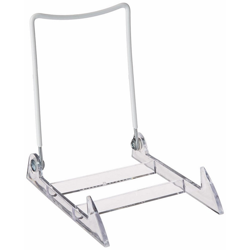 Gibson Holders Large Display Stand Clear Base/White Wire, Pack of 2