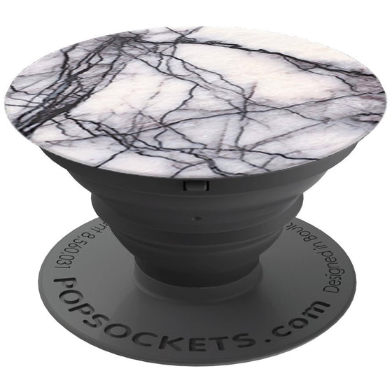 PopSockets: Collapsible Grip & Stand for Phones and Tablets - White Marble