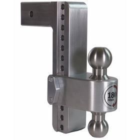 Weigh Safe - LTB10-2.5-02-10 Inch Drop 180 Adjustable Tow Hitch Ball Mount - 2.5 Inch Shank - Includes 2" 2-5/16" Combo Ball - Key Lock Assembly