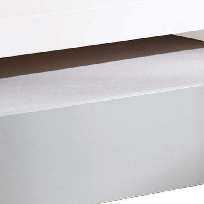 Wooden Twin Size Trundle Bed with Caster Wheels, White