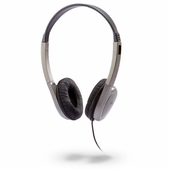 Cyber Acoustics HE-200 Deluxe PC/Audio Stereo Headphone (Silver)