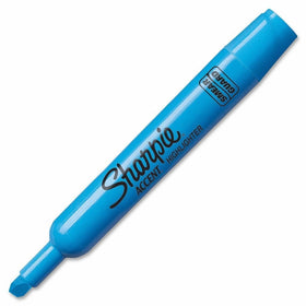 Sharpie 25010 Accent Tank-Style Highlighter, Fluorescent Blue, 12-Pack