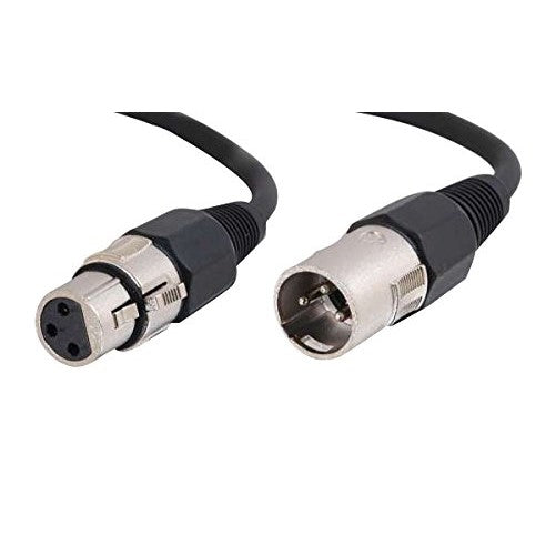 C2G 40060 Pro-Audio XLR Male to XLR Female Cable, Black (12 Feet, 3.65 Meters)