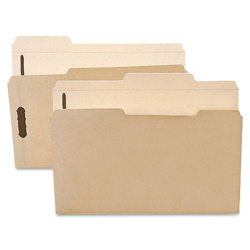 Smead Fastener File Folder, 2 Fasteners, Reinforced 1/3-Cut Tab, 1-1/2 Expansion, Letter Size, Manila, 50 per Box (14595)