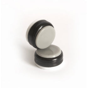 Slipstick CB190 ¾ Inch Floor Protector Chair Leg Glides/Furniture Feet Sliders (set of 16) Self Stick or Screw On - Black