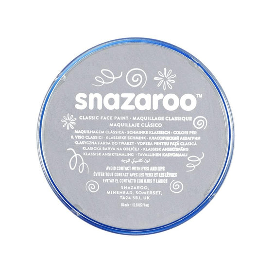 Snazaroo Classic Face Paint, 18ml, Light Grey