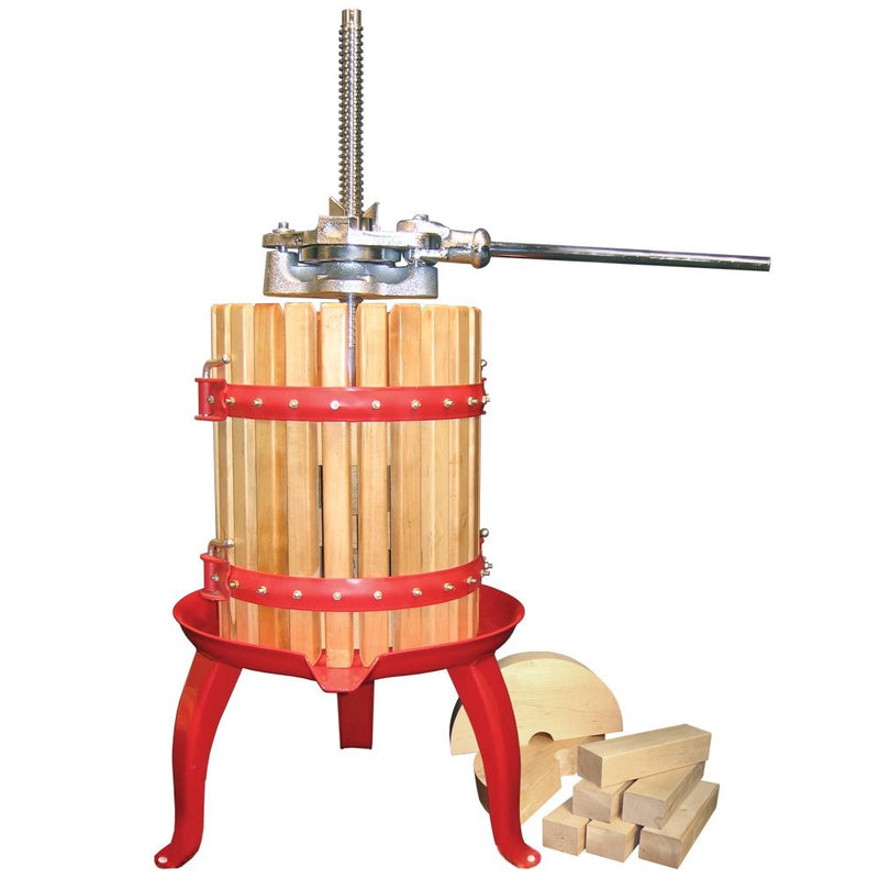 Weston Fruit and Wine Press (05-0101), 16 Quart Capacity with Pressing Blocks, Heavy Duty