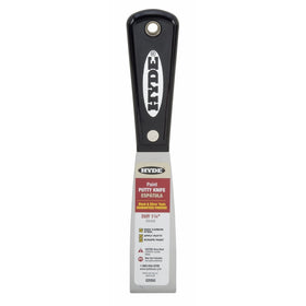 Hyde Tools 02050 1-1/4-Inch Stiff Putty Knife, Black and Silver
