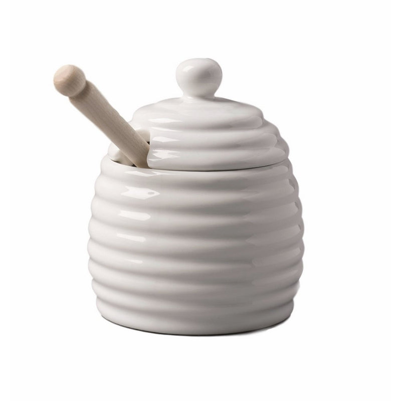 Porcelain Honey Pot White by CKS