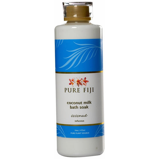 PURE FIJI Milk Bath Soak, Coconut, 16 Ounce