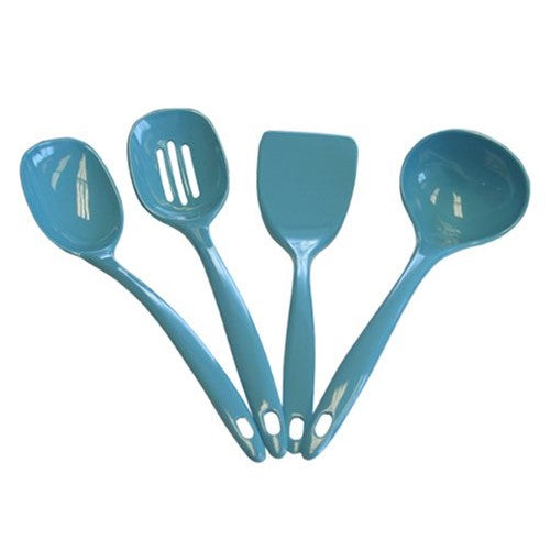 Calypso Basics by Reston Lloyd Melamine Utensil Set, 4-Piece, Turquoise