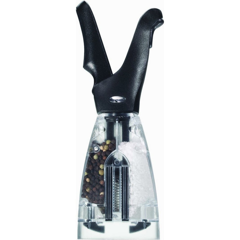 Chef'n Dual Salt and Pepper Grinder (Black Finish)