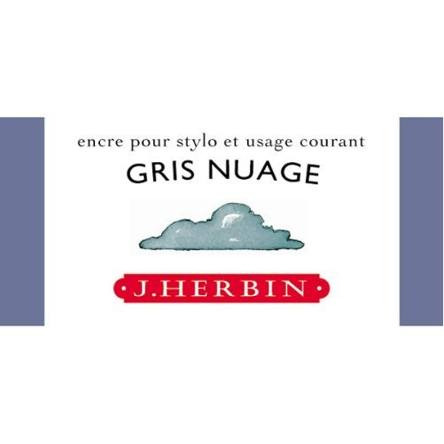 J. Herbin 30ML Fountain Pen Gris Nuage Bottled Ink