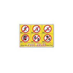 Poolmaster 41357 Icon Pool Rules Sign for Residential Pools