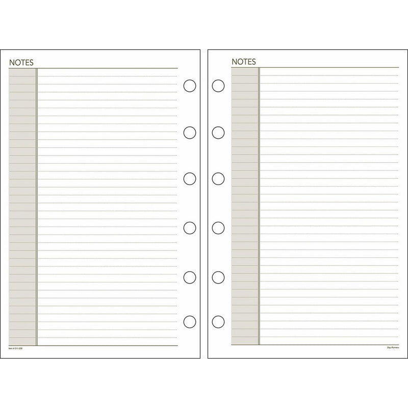 Day Runner Undated Planner Notes Refill, 5.5 x 8.5 Inches (011-200)