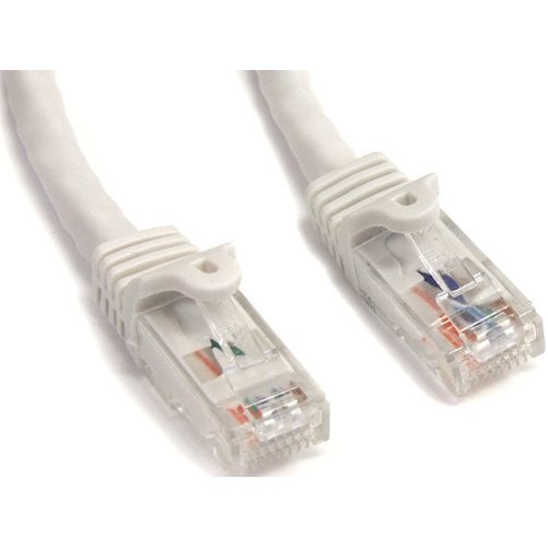 StarTech.com Cat6 Ethernet Cable - 75 ft - White - Patch Cable - Snagless Cat5 Cable - Long Network Cable - Ethernet Cord - Cat 6 Cable - 75ft