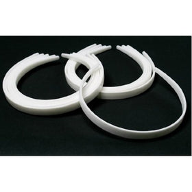 1/2" White Plastic Headbands - (3 Packages of 12) - 36 Total Headbands to Create Individualized and Personalized Hair Accessories