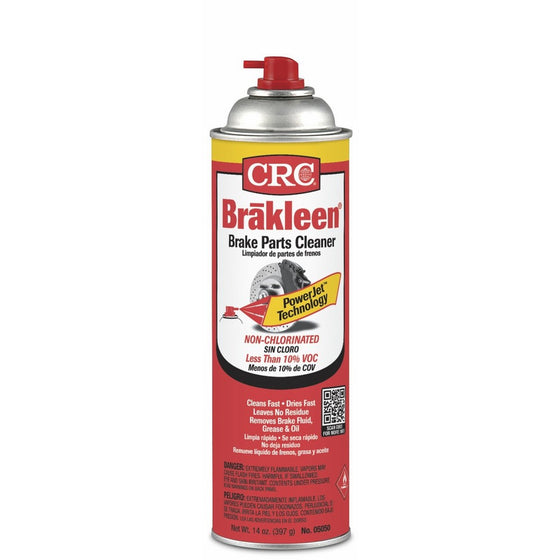 CRC 05050 Brakleen Non-Chlorinated Brake Parts Cleaner, 14 Wt Oz 12/EA