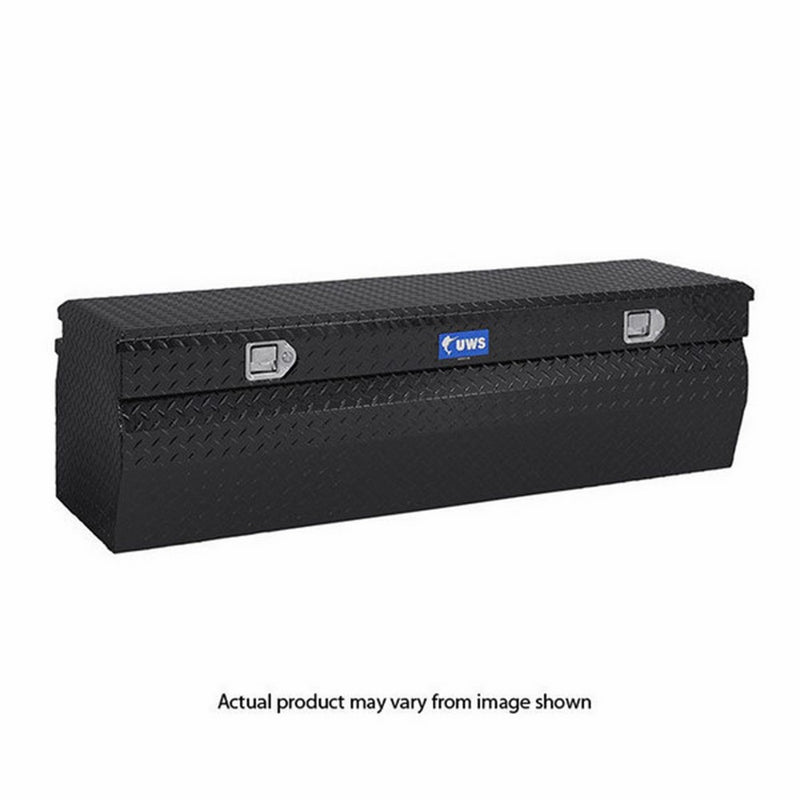 UWS TBC-36-W-BLK Black 36" Standard Wedged Chest with Beveled Insulated Lid