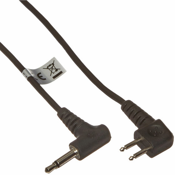 3M Peltor Audio Input Cable FL6H, 3.5mm Mono Plug, 36" Length, Black