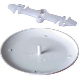 Arlington CP3540 3-1/2 to 4-Inch Ceiling Box Cover, White, 50-Pack