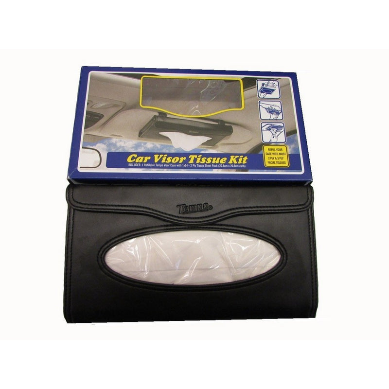 Tempo Visor Tissue Case Starter Kit, Black