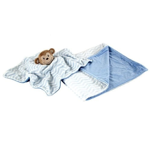 Hudson Baby Plush Security Blanket Set, Monkey