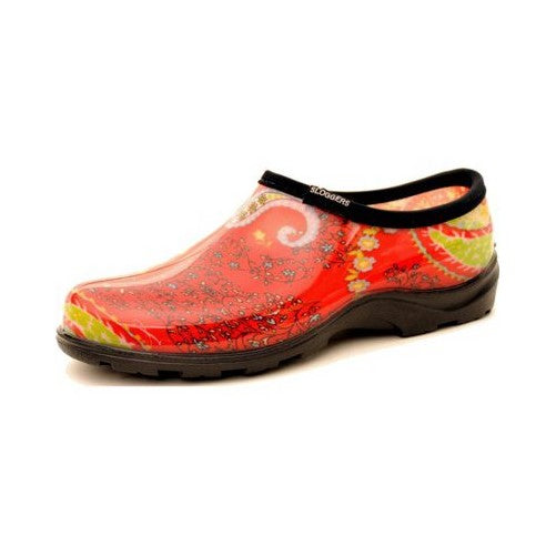 Sloggers 5104RD08 Size 8 Paisley Red Women's Waterproof Rain & Garden Shoe