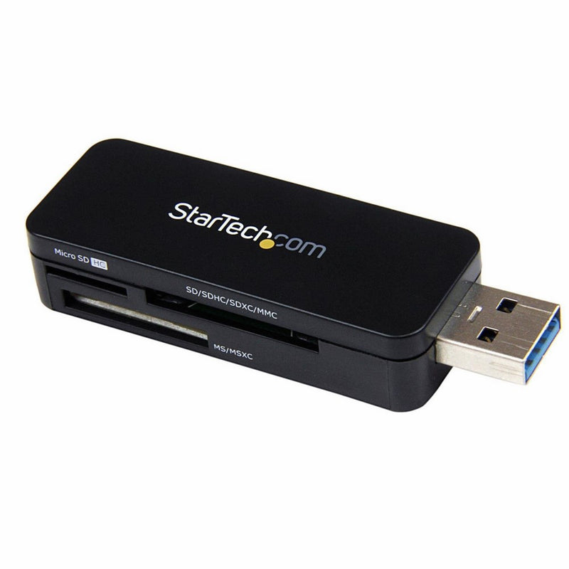 StarTech.com FCREADMICRO3 USB 3.0 External Flash Multi Media Memory Card Reader - USB 3 Card Reader - Portable External Mini Card Reader - SDHC MicroSD