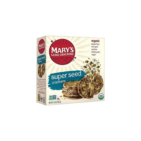 Mary's Gone Crackers Super Seed, 5.5 Ounces (Pack of 12)