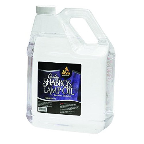 1 Gallon Paraffin Lamp Oil - Clear Smokeless, Odorless, Clean Burning Fuel for Indoor and Outdoor Use - Shabbos Lamp Oil, By Ner Miztavh