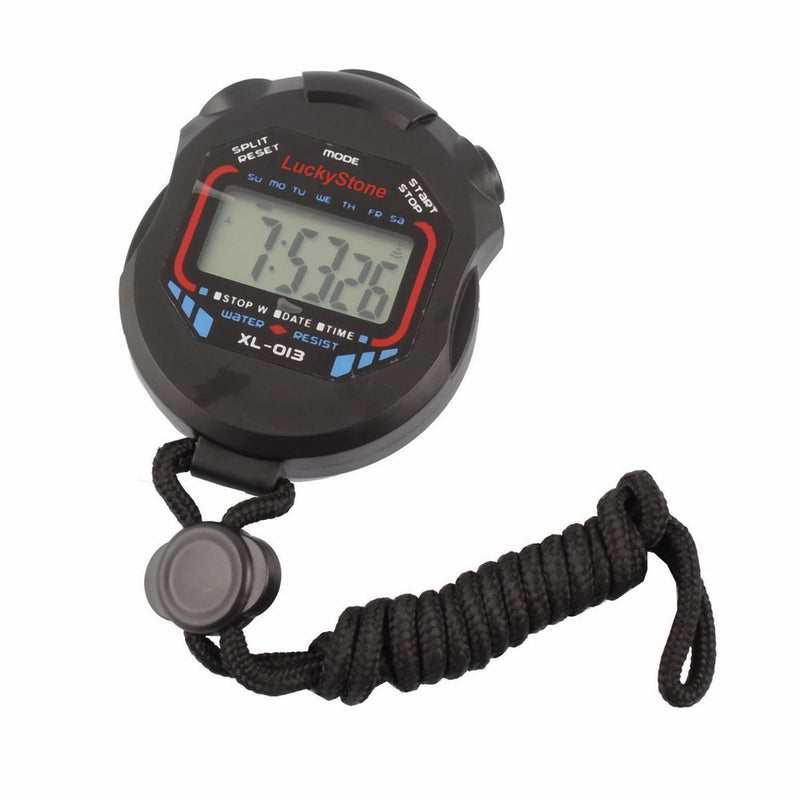 Digital Professional Handheld LCD Chronograph Water Resistant Stop Watch Waterproof Sports Stopwatch Timer with Alarm Feature for Sports Coaches Fitness Coaches and Referees