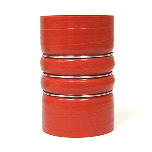 HPS CAC-200-HOT High Temperature 4-Ply Aramid Reinforced Silicone CAC Charge Air Cooler Hump Hot Side Coupler Hose, 100 psi Maximum Pressure, 6" Length, 2" ID