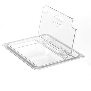 Cambro Manufacturing 30CWLN135 Camwear FlipLid Cover Third Size Notched Clear (1 EACH)