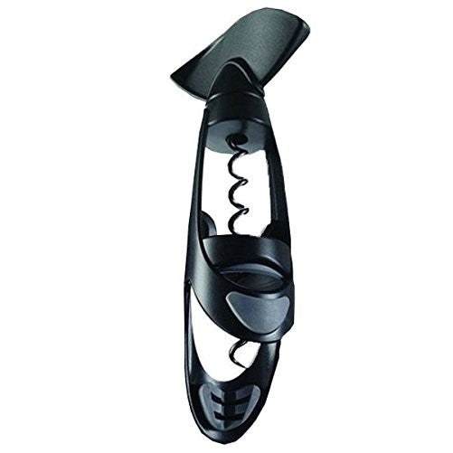 Vacu Vin Twister Corkscrew with Bottle Grip - Black