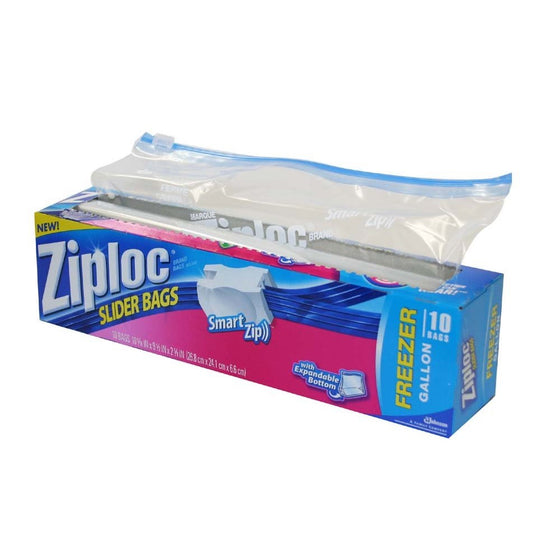 Ziploc Easy Zipper Freezer Gallon 1-10 Count boxes